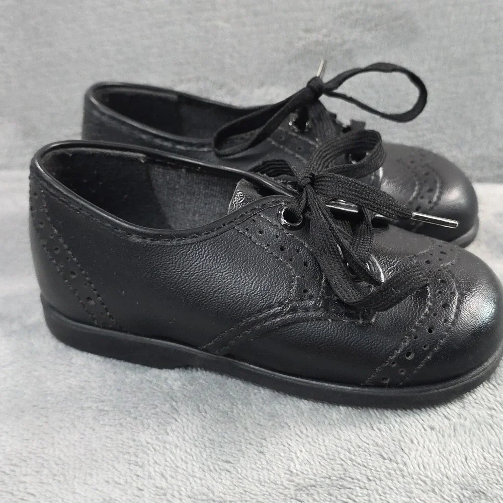 Vintage Small Steps Black‎ Oxford Toddler Size 4 Made In The USA